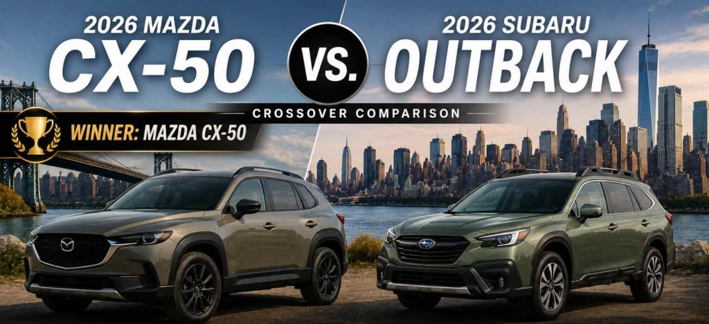 2026 Mazda CX-50 vs. 2026 Subaru Outback | Crossover Comparison