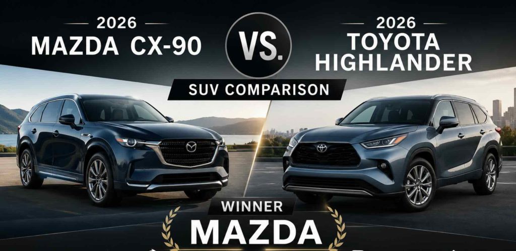 2026 Mazda CX-90 vs. 2026 Toyota Highlander | SUV Comparison