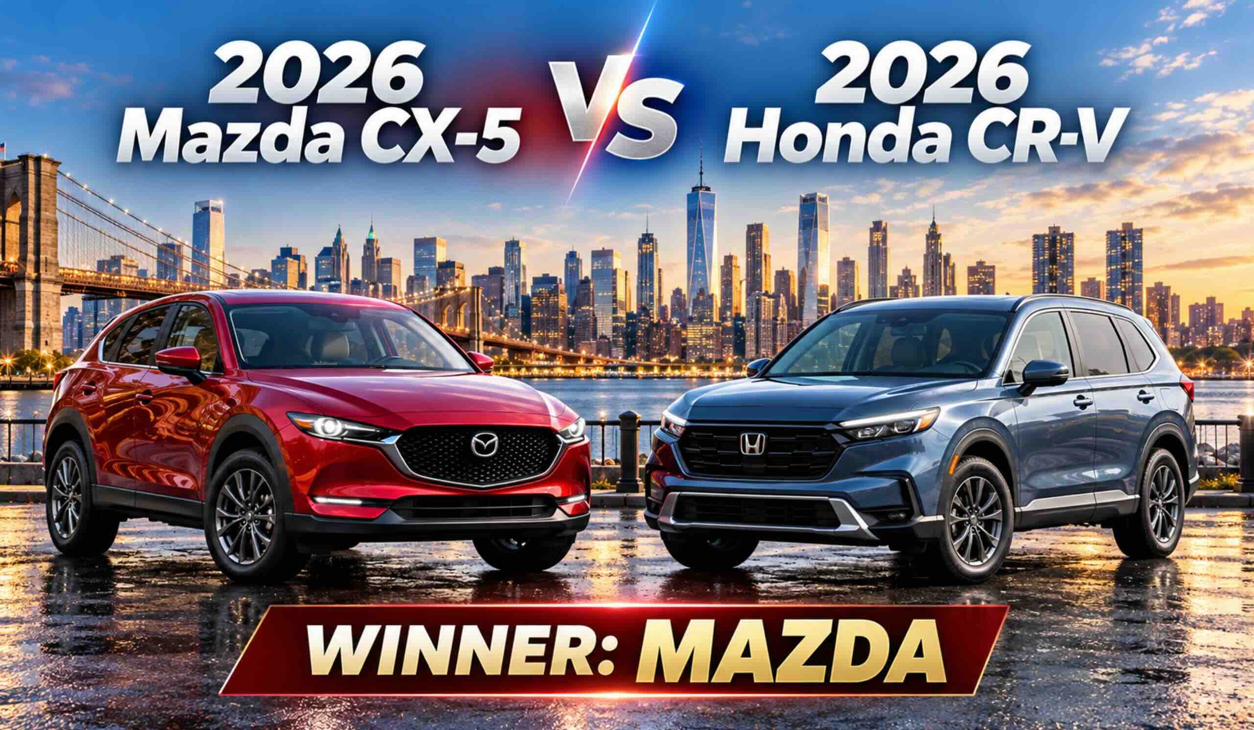 2026 Mazda CX-5 vs Honda CR-V in Poughkeepsie, NY