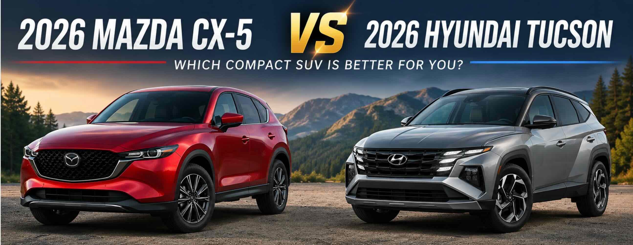 2026 Mazda CX 5 vs 2026 Hyundai Tucson