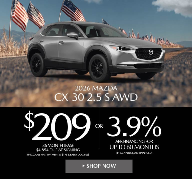 2026 Mazda CX-30 2.5 S AWD LEASE FOR $209 / MO.