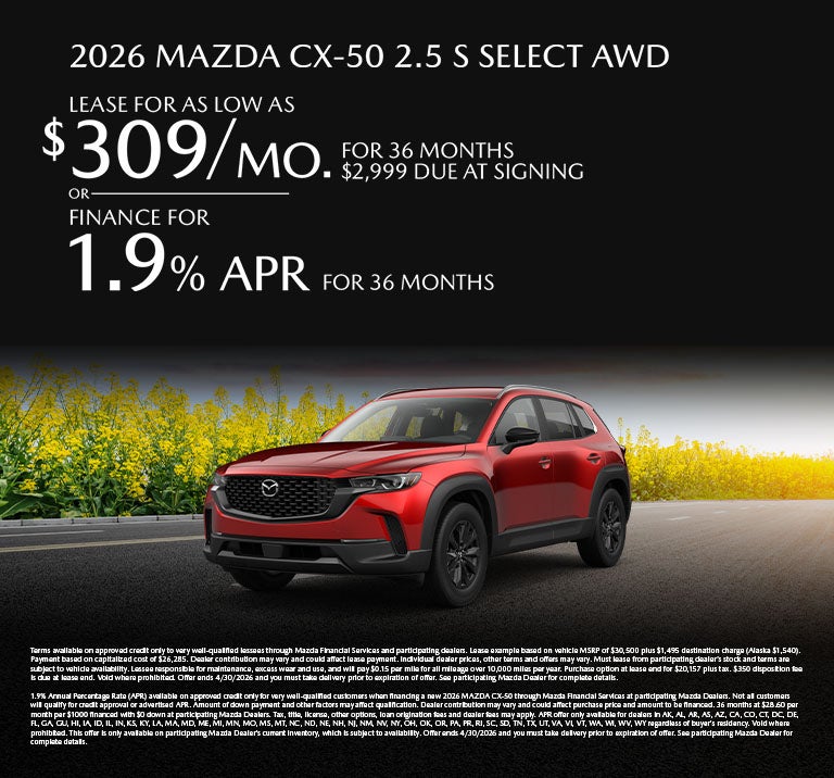 2026 Mazda CX-50